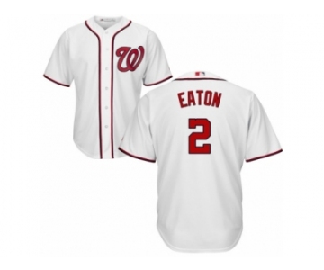 Men's Majestic Washington Nationals #2 Adam Eaton Replica White Home Cool Base MLB Jersey