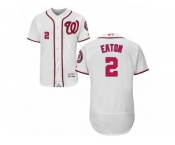 Men's Majestic Washington Nationals #2 Adam Eaton White Flexbase Authentic Collection MLB Jersey