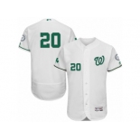 Men's Majestic Washington Nationals #20 Daniel Murphy White Celtic Flexbase Authentic Collection MLB Jersey