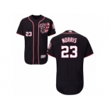 Men's Majestic Washington Nationals #23 Derek Norris Navy Blue Flexbase Authentic Collection MLB Jersey