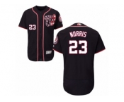 Men's Majestic Washington Nationals #23 Derek Norris Navy Blue Flexbase Authentic Collection MLB Jersey