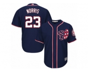 Men's Majestic Washington Nationals #23 Derek Norris Replica Navy Blue Alternate 2 Cool Base MLB Jersey