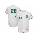 Men's Majestic Washington Nationals #28 Jayson Werth White Celtic Flexbase Authentic Collection MLB Jersey