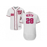 Men's Majestic Washington Nationals #28 Jayson Werth White Flexbase Authentic Collection MLB Jersey