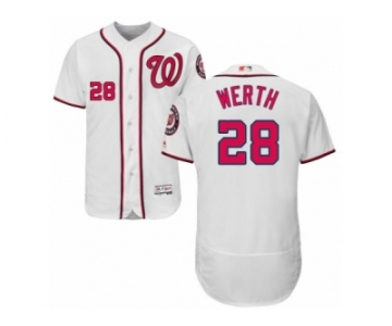 Men's Majestic Washington Nationals #28 Jayson Werth White Flexbase Authentic Collection MLB Jersey