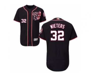 Men's Majestic Washington Nationals #32 Matt Wieters Navy Blue Flexbase Authentic Collection MLB Jersey