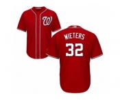 Men's Majestic Washington Nationals #32 Matt Wieters Replica Red Alternate 1 Cool Base MLB Jersey