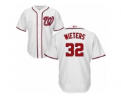 Men's Majestic Washington Nationals #32 Matt Wieters Replica White Home Cool Base MLB Jersey