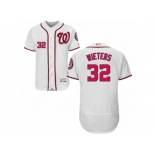 Men's Majestic Washington Nationals #32 Matt Wieters White Flexbase Authentic Collection MLB Jersey