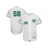 Men's Majestic Washington Nationals #58 Jonathan Papelbon White Celtic Flexbase Authentic Collection MLB Jersey