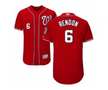 Men's Majestic Washington Nationals #6 Anthony Rendon Red Flexbase Authentic Collection MLB Jersey