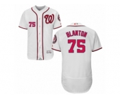 Men's Majestic Washington Nationals #75 Joe Blanton White Flexbase Authentic Collection MLB Jersey