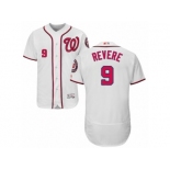 Men's Majestic Washington Nationals #9 Ben Revere White Flexbase Authentic Collection MLB Jersey