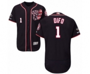 Men's Washington Nationals #1 Wilmer Difo Navy Blue Alternate Flex Base Authentic Collection 2019 World Series Champions Baseball Jersey