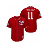 Men's Washington Nationals #11 Ryan Zimmerman 2017 Spring Training Cool Base Stitched MLB Jersey