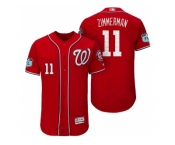 Men's Washington Nationals #11 Ryan Zimmerman 2017 Spring Training Flex Base Authentic Collection Stitched Baseball Jersey