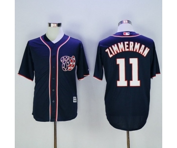 Men's Washington Nationals #11 Ryan Zimmerman Majestic Blue Cool Base Player Jersey