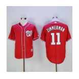 Men's Washington Nationals #11 Ryan Zimmerman Majestic Red Cool Base Player Jersey