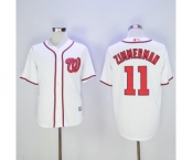 Men's Washington Nationals #11 Ryan Zimmerman Majestic White Cool Base Player Jersey