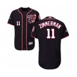 Men's Washington Nationals #11 Ryan Zimmerman Navy Blue Alternate Flex Base Authentic Collection 2019 World Series Bound Baseball Jersey