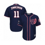 Men's Washington Nationals #11 Ryan Zimmerman Replica Navy Blue Alternate 2 Cool Base 2019 World Series Champions Baseball Jersey