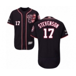 Men's Washington Nationals #17 Andrew Stevenson Navy Blue Alternate Flex Base Authentic Collection 2019 World Series Champions Baseball Jersey