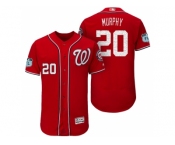 Men's Washington Nationals #20 Daniel Murphy 2017 Spring Training Flex Base Authentic Collection Stitched Baseball Jersey