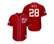 Men's Washington Nationals #28 Jayson Werth 2017 Spring Training Cool Base Stitched MLB Jerse