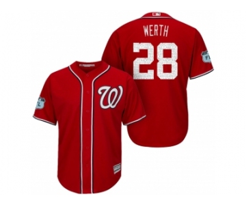 Men's Washington Nationals #28 Jayson Werth 2017 Spring Training Cool Base Stitched MLB Jerse