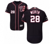 Men's Washington Nationals #28 Jayson Werth Navy Blue Alternate Flex Base Authentic Collection 2019 World Series Champions Baseball Jersey