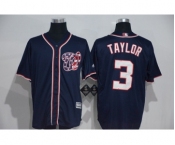 Men's Washington Nationals #3 Michael Taylor Majestic Blue Cool Base Player Jersey