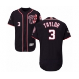 Men's Washington Nationals #3 Michael Taylor Navy Blue Alternate Flex Base Authentic Collection 2019 World Series Bound Baseball Jersey