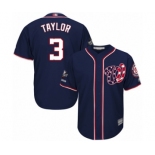 Men's Washington Nationals #3 Michael Taylor Replica Navy Blue Alternate 2 Cool Base 2019 World Series Champions Baseball Jersey