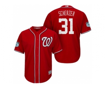 Men's Washington Nationals #31 Max Scherzer 2017 Spring Training Cool Base Stitched MLB Jersey