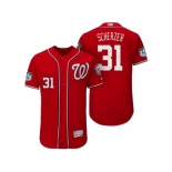 Men's Washington Nationals #31 Max Scherzer 2017 Spring Training Flex Base Authentic Collection Stitched Baseball Jersey