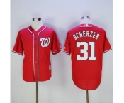 Men's Washington Nationals #31 Max Scherzer Majestic Red Cool Base Player Jersey