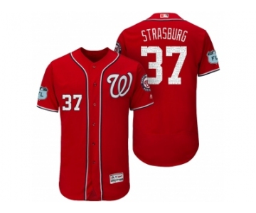 Men's Washington Nationals #37 Stephen Strasburg 2017 Spring Training Flex Base Authentic Collection Stitched Baseball Jersey