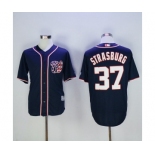 Men's Washington Nationals #37 Stephen Strasburg Majestic Blue Cool Base Player Jersey