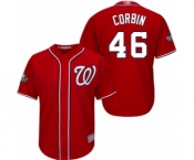 Men's Washington Nationals #46 Patrick Corbin Replica Red Alternate 1 Cool Base 2019 World Series Bound Baseball Jersey