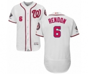 Men's Washington Nationals #6 Anthony Rendon White Home Flex Base Authentic Collection 2019 World Series Champions Baseball Jersey