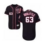 Men's Washington Nationals #63 Sean Doolittle Navy Blue Alternate Flex Base Authentic Collection 2019 World Series Bound Baseball Jersey