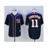 Washington Nationals #11 Ryan Zimmerman Navy Blue New Cool Base Stitched MLB Jersey