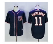 Washington Nationals #11 Ryan Zimmerman Navy Blue New Cool Base Stitched MLB Jersey