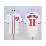 Washington Nationals #11 Ryan Zimmerman White New Cool Base Stitched MLB Jersey