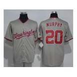 Washington Nationals #20 Daniel Murphy Grey New Cool Base Stitched MLB Jersey