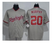 Washington Nationals #20 Daniel Murphy Grey New Cool Base Stitched MLB Jersey