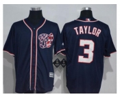 Washington Nationals #3 Michael Taylor Navy Blue New Cool Base Stitched MLB Jersey