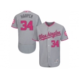 Washington Nationals #34 Bryce Harper Gary Road 2016 Mother's Day Flex Base Jersey