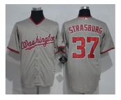 Washington Nationals #37 Stephen Strasburg Grey New Cool Base Stitched MLB Jersey