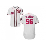 Washington Nationals #56 Joe Blanton White Flexbase Authentic Collection Stitched MLB Jersey